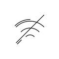 Wifi, networking icon. Simple line, outline vector elements of storage and cloud icons for ui and ux, website or mobile Royalty Free Stock Photo