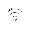 Wifi, networking icon. Simple line, outline vector elements of storage and cloud icons for ui and ux, website or mobile Royalty Free Stock Photo