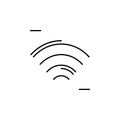 Wifi, networking icon. Simple line, outline vector elements of storage and cloud icons for ui and ux, website or mobile Royalty Free Stock Photo