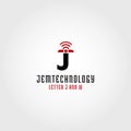 Wifi networking & Letter JT Logo images, Stock Photos & Vectors