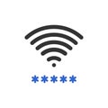 Wifi password icon design