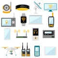 Wifi remote control electronic gadgets vector Royalty Free Stock Photo