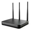 A WiFi router with antennas Royalty Free Stock Photo