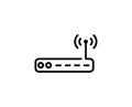 Wifi router line icon Royalty Free Stock Photo