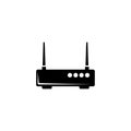 WiFi Router, Network Modem Flat Vector Icon