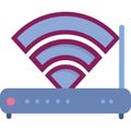 Wifi router vector wireless internet modem icon