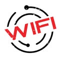 Wifi rubber stamp