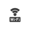 Wifi service vector icon