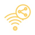Wifi share color line icon