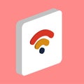 Wifi signal computer symbol Royalty Free Stock Photo