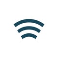 Wifi signal of full strength connection icon. Simple element illustration. Wifi signal of full strength connection symbol design. Royalty Free Stock Photo