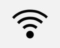 Wifi Signal Icon Internet Connection Line Bars Full Bar Icon Vector