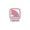 Wifi Signal Logo Design Template, Radio Signal Waves, Energy Waves, Electrical Circuit Concept