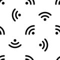 Wifi signal pattern seamless vector