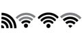 Wifi signal vector symbol icon. A set of images of access points. Stock template. Royalty Free Stock Photo