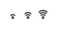 Wifi Signal, Wireless Fidelity Network Icon Vector in Modern Line Style Royalty Free Stock Photo