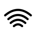 Wifi signals Line Style vector icon which can easily modify or edit Royalty Free Stock Photo