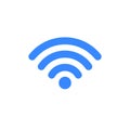 Wifi symbol vector icon wireless internet signal. Wifi web mobile phone icon sign digital network communication.