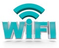 WiFi - symbolizing wireless hot spot area