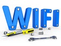 Wifi Tools Represents World Wide Web And Access Royalty Free Stock Photo
