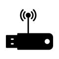 Wifi glyph flat vector icon