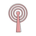 WiFi vector icon. Wi-Fi logo illustration cartoon style on white isolated background Royalty Free Stock Photo