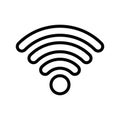 WIFI vector, Social media line style icon Royalty Free Stock Photo