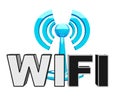 Wifi (wireless) blue modern icon