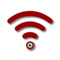 Wifi wireless icon eye watching