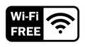 Wifi wireless internet signal flat icon