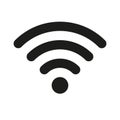 Wifi wireless internet signal flat icon for apps