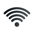 WiFi Wireless Internet Signal Icon Global Connectivity Digital Network Symbol Royalty Free Stock Photo