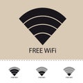 WiFi Wireless Wlan Internet Signal Flat Icon For Apps Or Websites