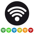 Wifi Wireless Wlan Internet Signal - Flat Icon For Apps And Websites