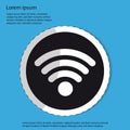 Wifi Wireless Wlan Internet Signal - Flat Sticker Icon For Apps And Websites