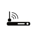 Wifi wlan modem router icon. symbol in flat style for mobile app or web site