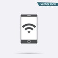 WiFi zone icon isolated. Phone vector. logo illustration