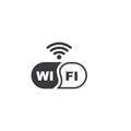 wifi zone vector illustration icon