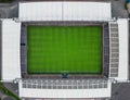 aerial view of the DW Stadium, home to Wigan Athletic football and Wigan Warriors rugby, Wigan, Manchester, England.