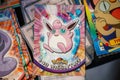 Wigglytuff, Pokemon playing cards at the flea market.
