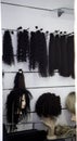 Wigs and mannequins Royalty Free Stock Photo