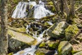 Wigwam Falls in the Rocky Blue Ridge Mountains of Virginia, USA Royalty Free Stock Photo