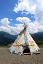Wigwam in the mountains