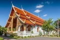 Wihaan Luang Building in Wat Phra Singh complex, Chiang Mai, Thailand Royalty Free Stock Photo