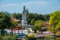 Wihan Phra Photisat Kuam Im or Guan Yin Chinese Buddhist Shrine in Kanchanaburi. Royalty Free Stock Photo