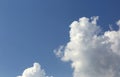 Wihte clouds on blue sky Royalty Free Stock Photo