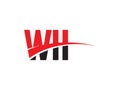 WII Letter Initial Logo Design Vector Illustration