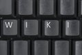 Wiki Empty Black Computer Keyboard Royalty Free Stock Photo