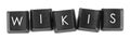 Wikis - keyboard button Royalty Free Stock Photo