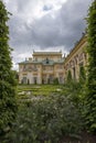 Wilanow Palace surrounded with green Royalty Free Stock Photo